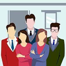 Illustration of coffee shop staff